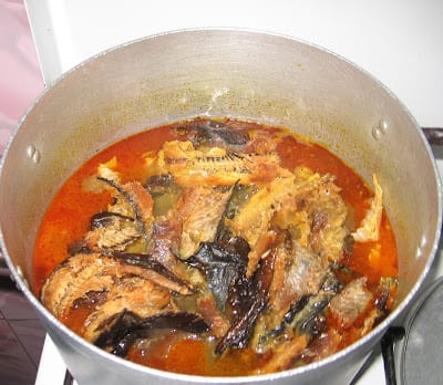 Cooking Nigerian groundnut soup step by step pics 06