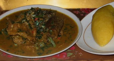 Cooking Nigerian groundnut soup step by step pics 011