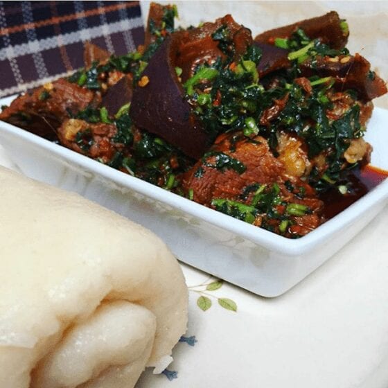 EFO RIRO ON THE BEAT SERVED WITH SWALLOW