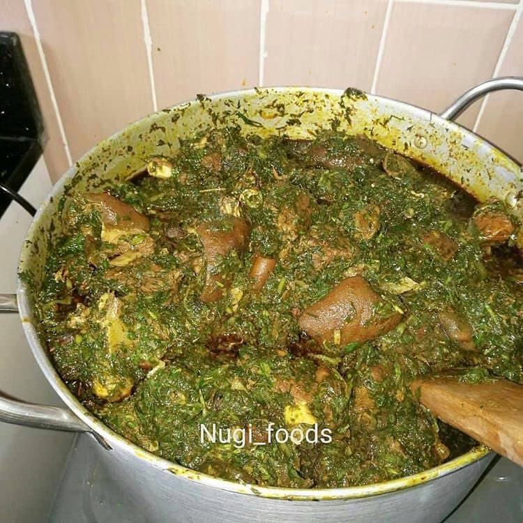 calabar afang soup recipe by nugi foods