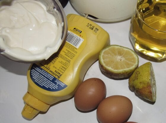 homemade mayonnaise using a blender
