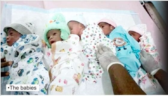 42 year old lokoja woman delivers five babies