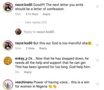 Comments as biodun fatoyinbo steps down