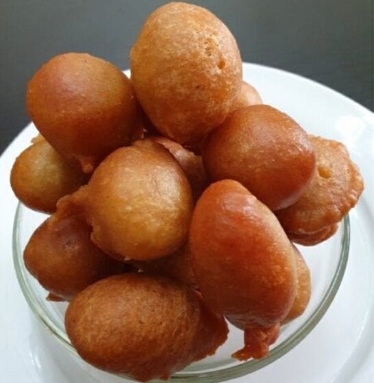 A bowl of puff puff 